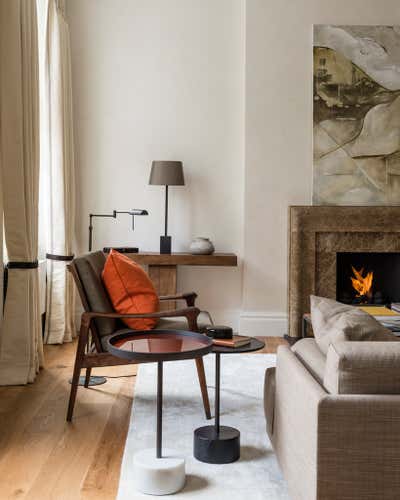 Transitional Apartment Living Room. Knightsbridge London by Design Studio Corbie Marlene Phillips s.p..