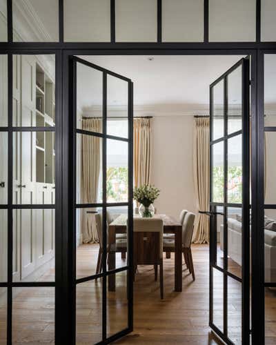  Transitional Apartment Entry and Hall. Knightsbridge London by Design Studio Corbie Marlene Phillips s.p..