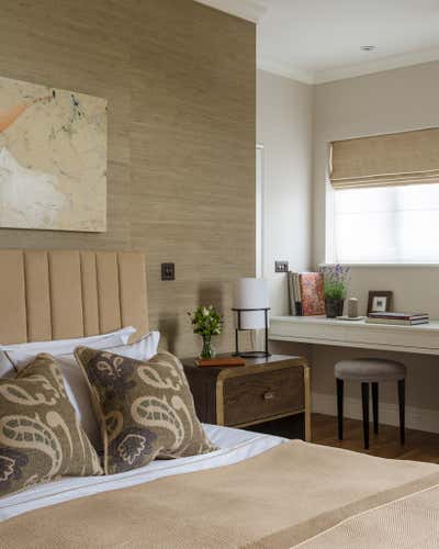  Transitional Apartment Bedroom. Knightsbridge London by Design Studio Corbie Marlene Phillips s.p..