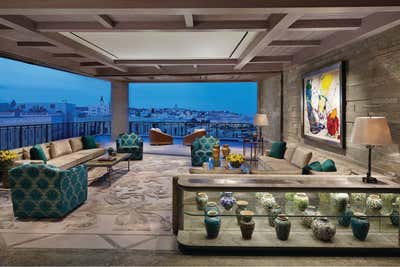 Contemporary Apartment Living Room. Jerusalem Penthouse by Roric Tobin Designs.