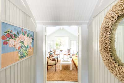  Cottage Coastal Country House Entry and Hall. Guest Cottage in Maine by Davis Designs.