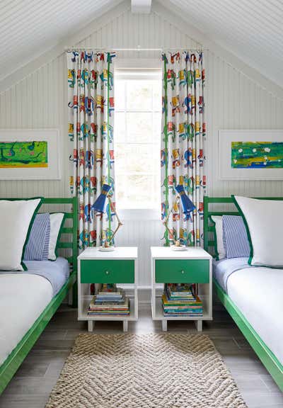  Cottage Bedroom. Guest Cottage in Maine by Davis Designs.