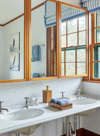  Country Traditional Country House Bathroom. Historic Maine Cottage by Davis Designs.