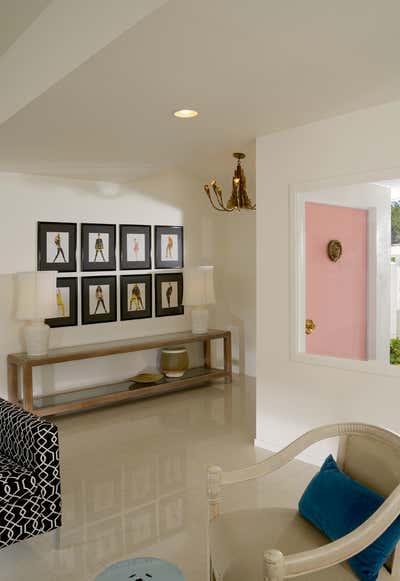  Mid-Century Modern Vacation Home Entry and Hall. PALM SPRINGS   -   MOVIE COLONY by Sean Gaston Design.