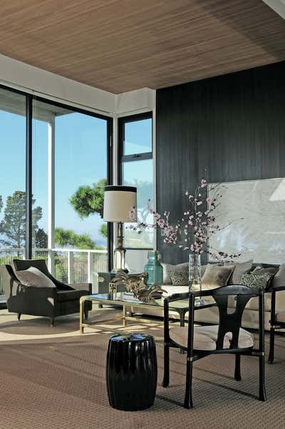  Mid-Century Modern Family Home Living Room. VIEW  AVENUE by Sean Gaston Design.