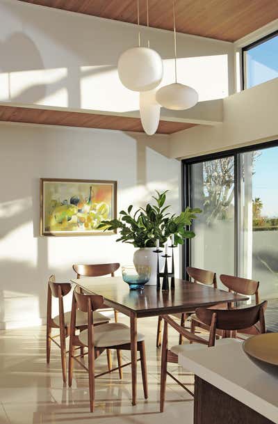 Mid-Century Modern Family Home Dining Room. VIEW  AVENUE by Sean Gaston Design.