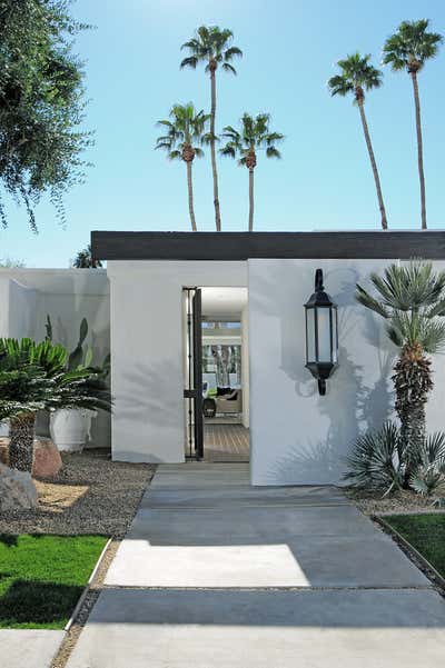  Mid-Century Modern Hollywood Regency Vacation Home Exterior. G R A N A D A  by Sean Gaston Design.