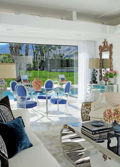  Mid-Century Modern Vacation Home Living Room. G R A N A D A  by Sean Gaston Design.