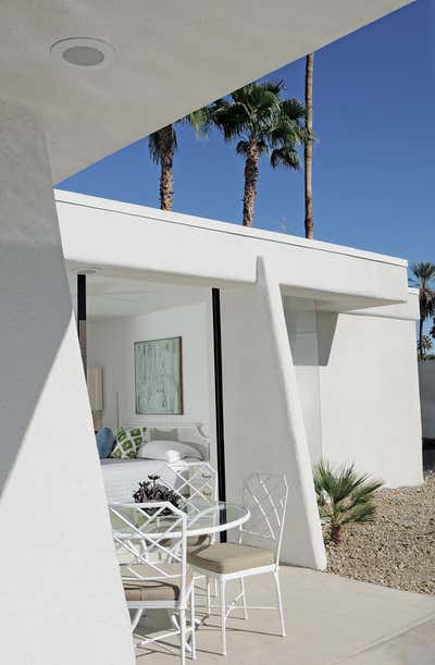  Mid-Century Modern Hollywood Regency Vacation Home Exterior. G R A N A D A  by Sean Gaston Design.