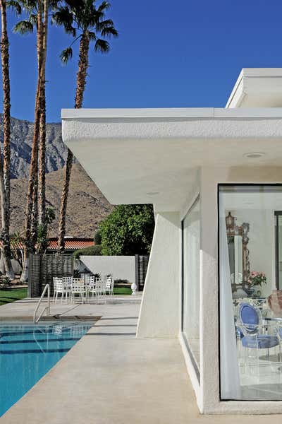  Hollywood Regency Vacation Home Exterior. G R A N A D A  by Sean Gaston Design.