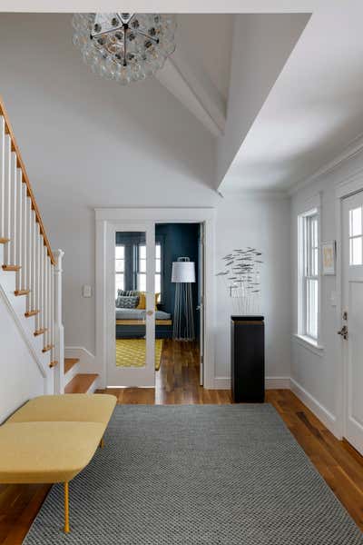  Transitional Family Home Entry and Hall. Contemporary Craftsman by Eleven Interiors LLC.