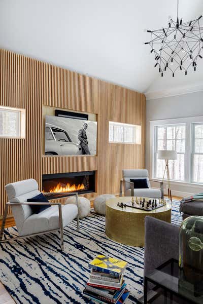 Contemporary Living Room. Contemporary Craftsman by Eleven Interiors LLC.