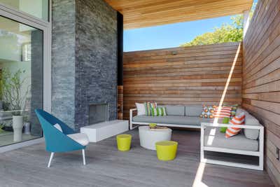 Contemporary Patio and Deck. Modern Oceanside Retreat by Eleven Interiors LLC.