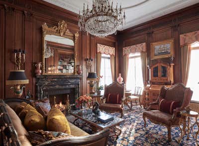  Traditional Family Home Living Room. Armstrong-Kessler Mansion by Charles H Chewning Interiors.