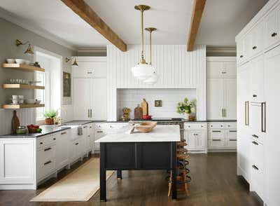  Country Family Home Kitchen. Farmhouse Remodel by reDesign home C H I C A G O.