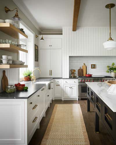  Country Family Home Kitchen. Farmhouse Remodel by reDesign home C H I C A G O.