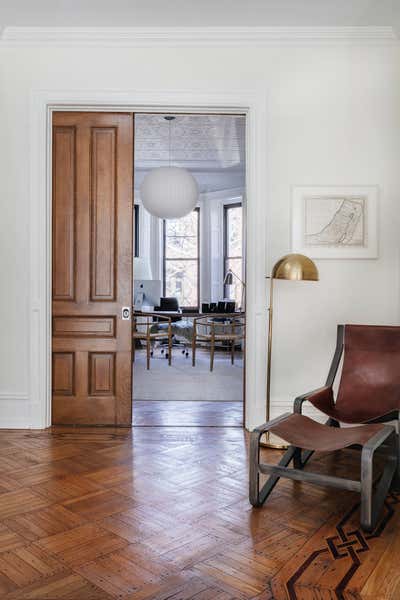 Transitional Apartment Living Room. Park Slope Townhouse  by Emma Beryl.