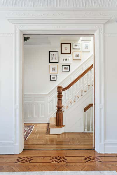  Transitional Apartment Entry and Hall. Park Slope Townhouse  by Emma Beryl.