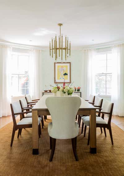  Mid-Century Modern Family Home Dining Room. Queen Anne Modern by Eleven Interiors LLC.