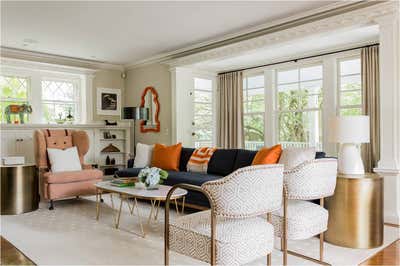  Traditional Family Home Living Room. Queen Anne Modern by Eleven Interiors LLC.