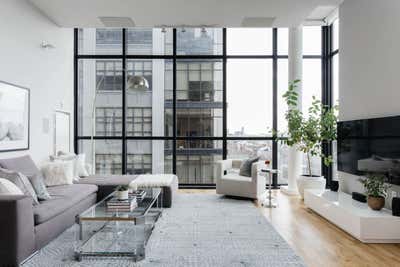 Traditional Apartment Living Room. Brooklyn Heights Loft  by Emma Beryl.