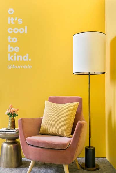  Hollywood Regency Mid-Century Modern Entertainment/Cultural Lobby and Reception. Bumble Hive  by Emma Beryl.