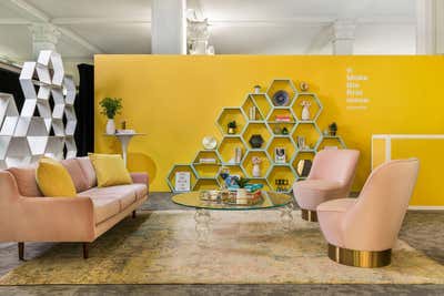  Hollywood Regency Lobby and Reception. Bumble Hive  by Emma Beryl.