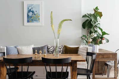  Mid-Century Modern Apartment Dining Room. Greenpoint Duplex by Emma Beryl.