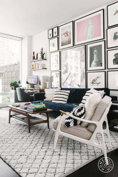  Eclectic Apartment Living Room. Gramercy Apartment  by Emma Beryl.