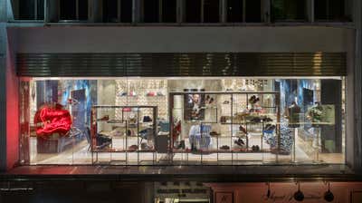  Mid-Century Modern Retail Exterior. Christian Louboutin Mens On Lan by 212box LLC.