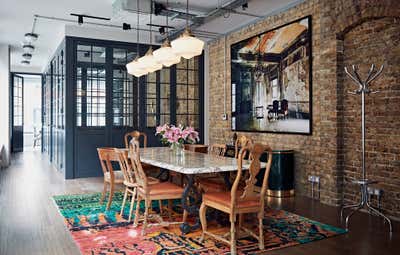  Industrial Mid-Century Modern Office Meeting Room. Covent Garden Office by Godrich Interiors.