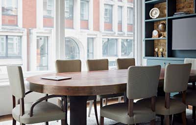  Mid-Century Modern Office Meeting Room. Covent Garden Office by Godrich Interiors.