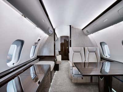  Hollywood Regency Contemporary Transportation Meeting Room. Bombardier Global 5000 by 212box LLC.