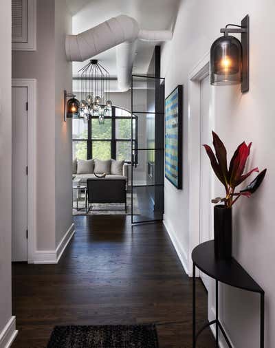  Contemporary Apartment Entry and Hall. Lincoln Park Loft by Brianne Bishop Design.