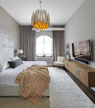 Contemporary Apartment Bedroom. Lincoln Park Loft by Brianne Bishop Design.