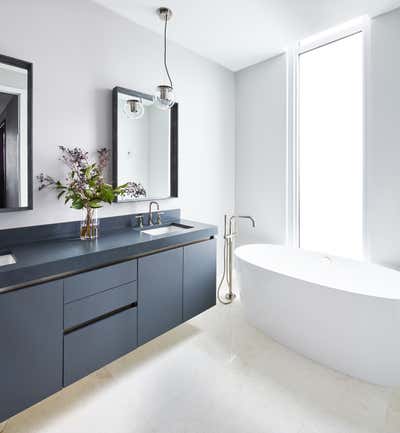  Contemporary Bachelor Pad Bathroom. Erie Street  by Brianne Bishop Design.