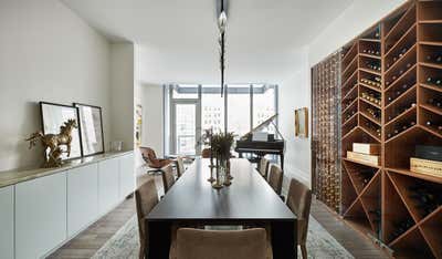  Contemporary Apartment Dining Room. The Renelle  by Brianne Bishop Design.