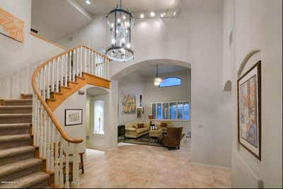  Transitional Family Home Entry and Hall. Calle del Venado  by JC Robertson Designs.