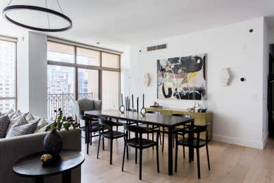 Contemporary Apartment Dining Room. River North Condo by Brianne Bishop Design.
