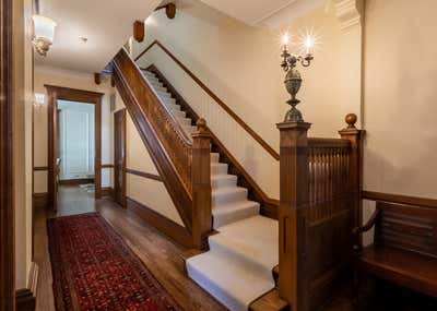  Victorian Family Home Entry and Hall. Lincoln Park Victorian  by Brianne Bishop Design.