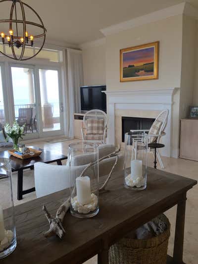  Coastal Vacation Home Living Room. Amelia Island  by Brianne Bishop Design.