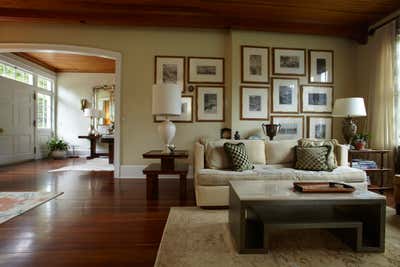 Eclectic Country House Living Room. A Converted Stable in the Hamptons by Elizabeth Hagins Interior Design.