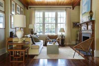 Eclectic Country House Living Room. A Converted Stable in the Hamptons by Elizabeth Hagins Interior Design.