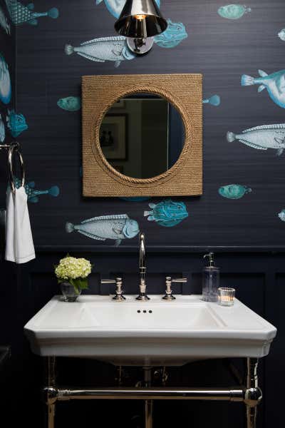  Beach Style Beach House Bathroom. Coastal Southern NC by Perry Smith.