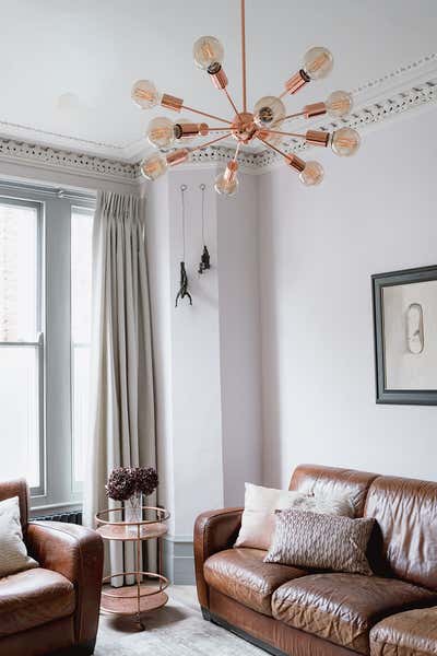 Eclectic Family Home Living Room. Victorian home refurbishment 48GR by Elemental Studio Ltd.