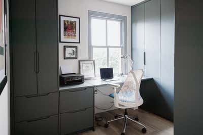 Eclectic Office and Study. Victorian home refurbishment 48GR by Elemental Studio Ltd.