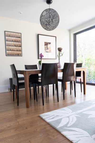  Minimalist Family Home Dining Room. Kitchen living space refurbishment CR75 by Elemental Studio Ltd.