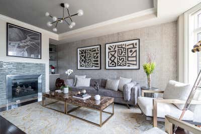  Transitional Family Home Living Room. Cool and Refined Interiors by Maritza Capiro Designs Corp.