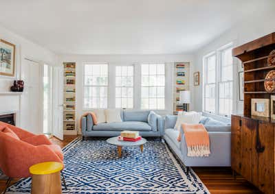  Contemporary Beach House Living Room. Cape Cod Retreat by Eleven Interiors LLC.