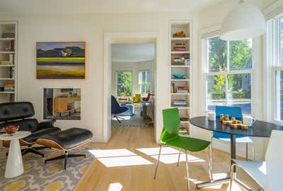 Contemporary Family Home Office and Study. Modernized Tradition by Eleven Interiors LLC.